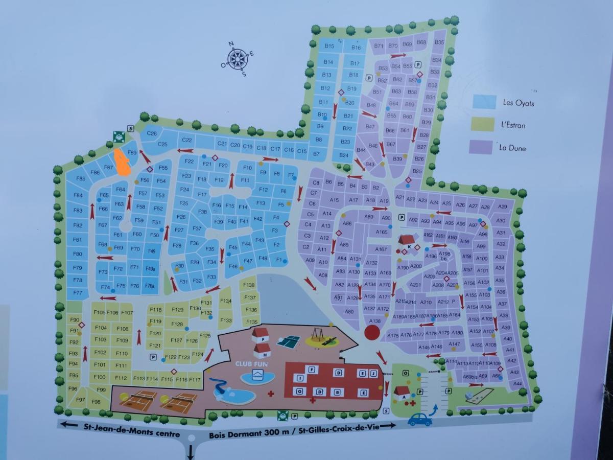 Camping Les Bois Mobil Home Grand Luxe 3Ch 2Sdb 생장드몽 외부 사진